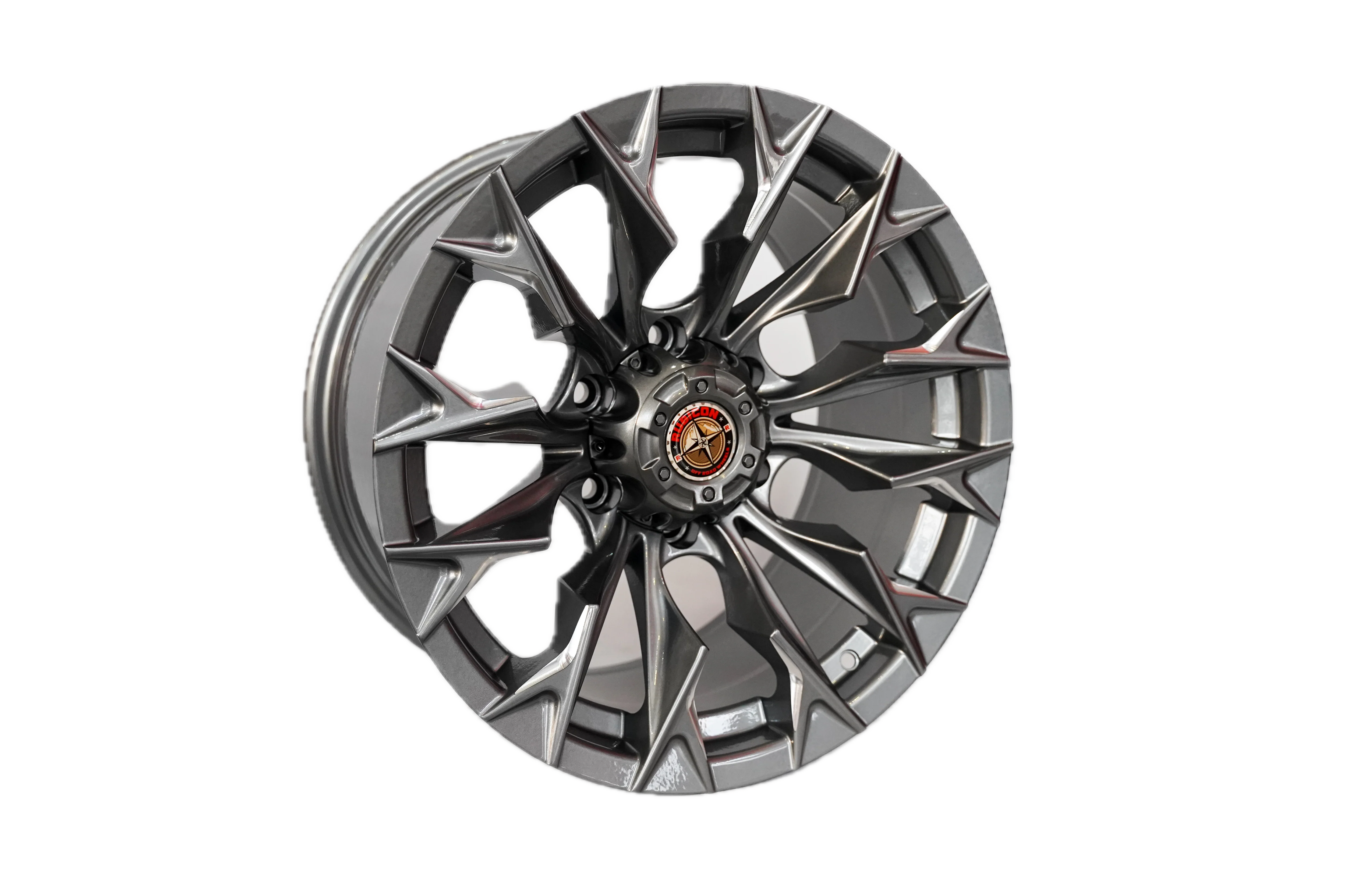 17" Rubicon Off Road Karoo 6/139 9J ET0 CB108.1 Gunmetal + Milling