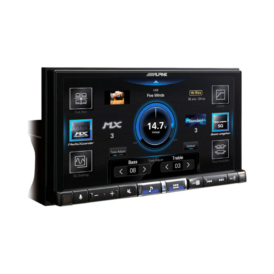 Alpine ILX-705D Digital Media Station, car stereo featuring DAB+ digital radio, Apple CarPlay and Android Auto - Car Audio