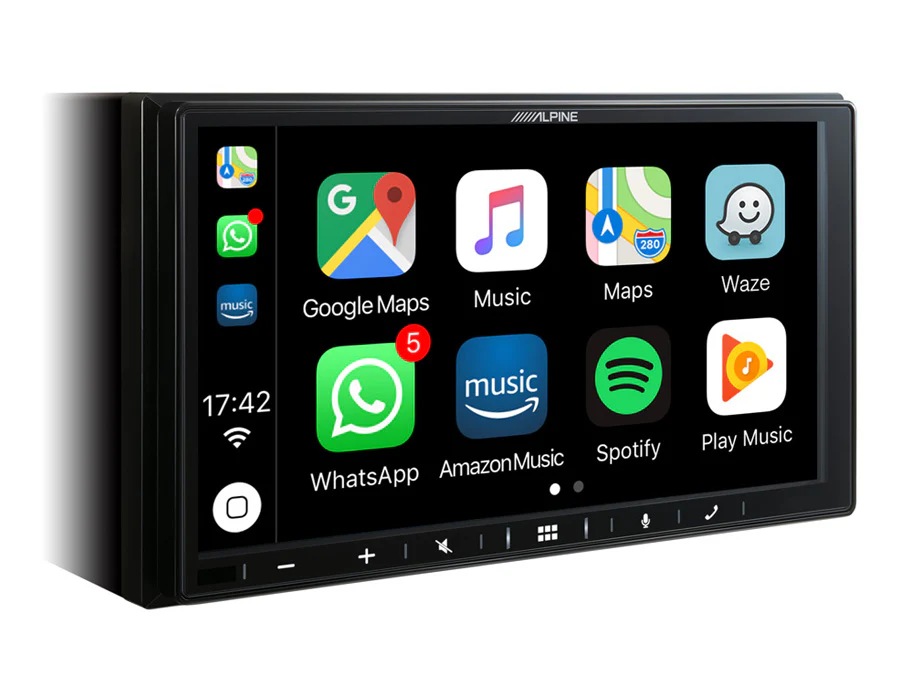 Alpine ILX-W650BT 7" Digital Media Player with Apple CarPlay, Android Auto - Car Audio