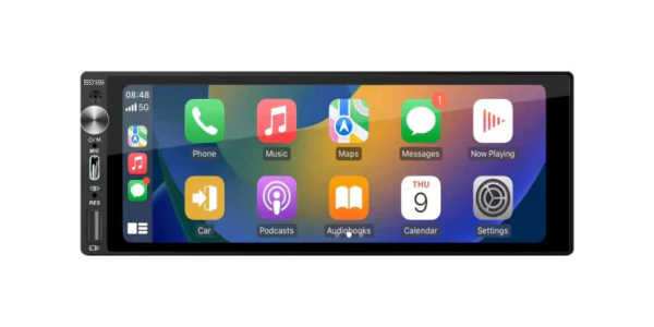 BlackSpider BSDD1686A 6.86″ Single Din Wireless Apple CarPlay Android Auto Radio - Car Audio