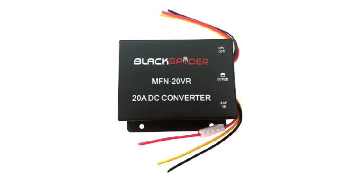 BlackSpider MFN20VR 24V to 12V DC Converter - Car Audio