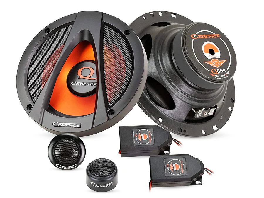 Cadence Q65KXI 6.5" 160w 65wrms 2way Component Split System - Car Audio