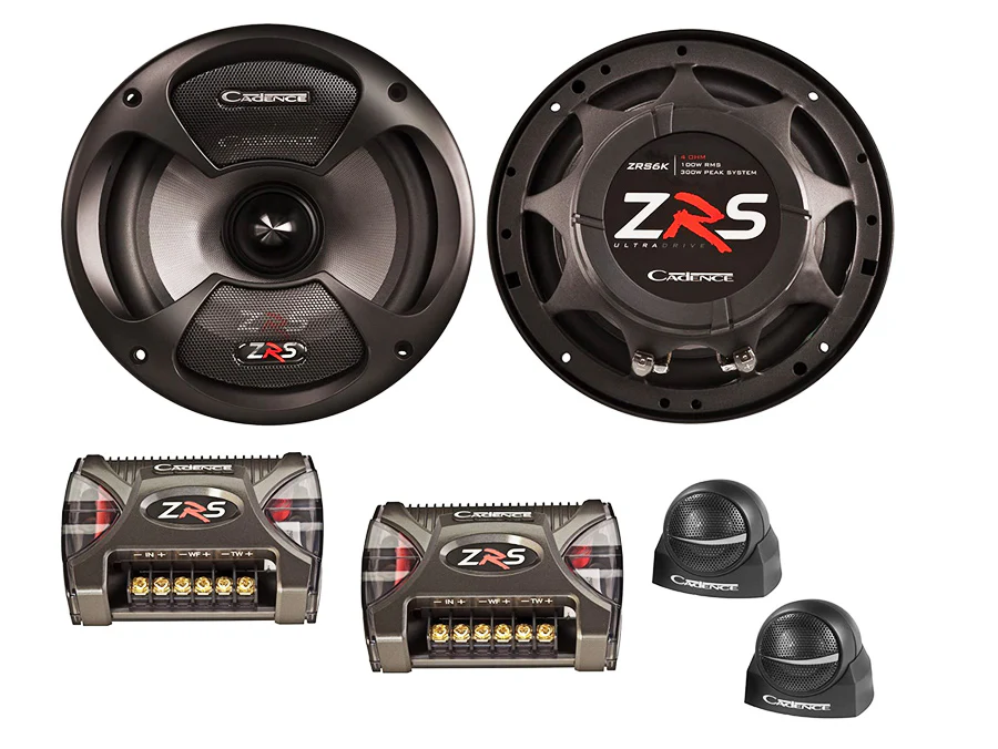 Cadence ZRS6K 6.5" Competition 300w 100rms 2way Component Split System - Car Audio