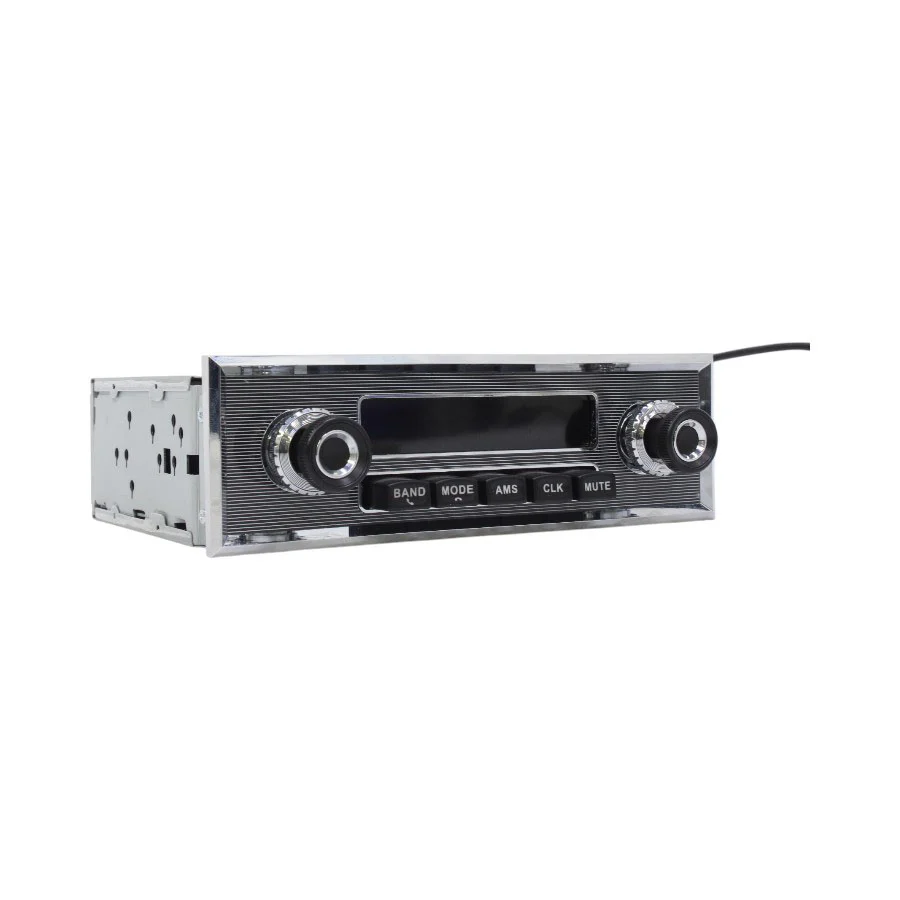 Classic Vintage Retro Design Car Media Player - USB, SD, BT, RCA Outputs, FM Radio - Car Audio