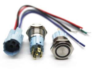 Cyberdyne Push Button Switch & Harness - Car Audio