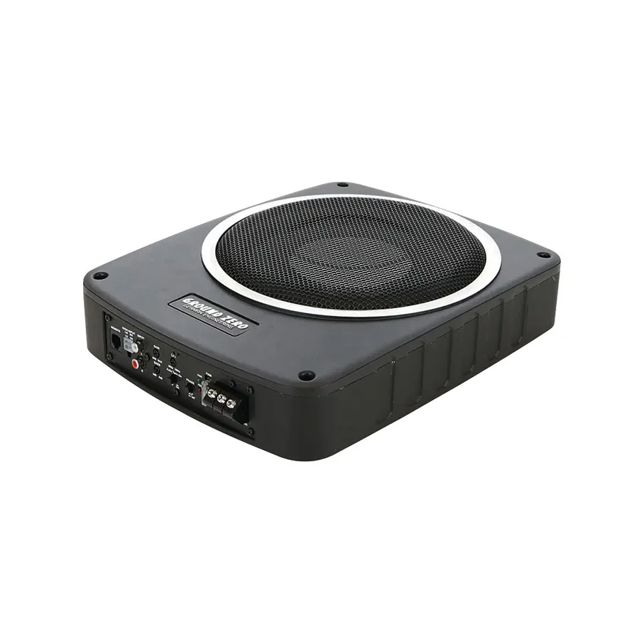 Ground Zero GZCS SW-800A 8" 180w/120rms Underseat Active Subwoofer - Car Audio