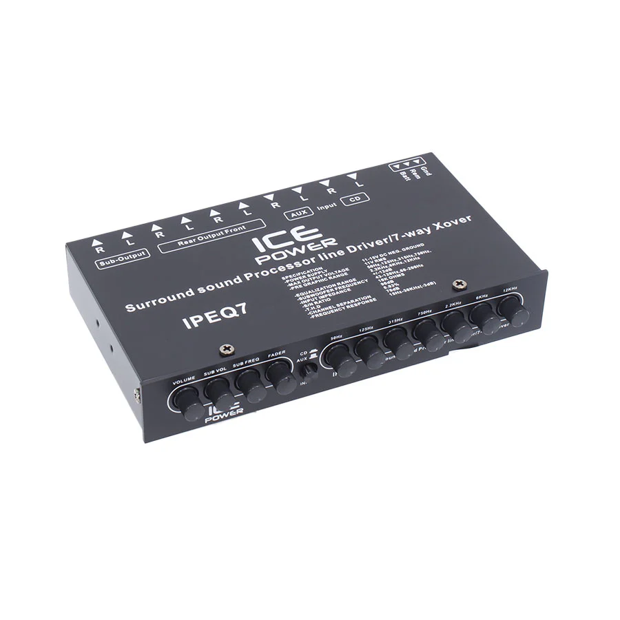 Ice Power IP-EQ7 7 Band Equalizer - Car Audio