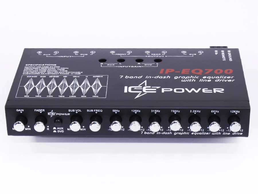 Ice Power IP-EQ700 7 Band Equalizer with line driver - Car Audio