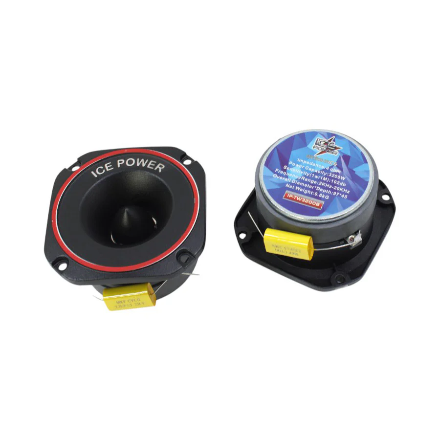 Ice Power IP-TW3200B 3200W Bullet Tweeters - Car Audio