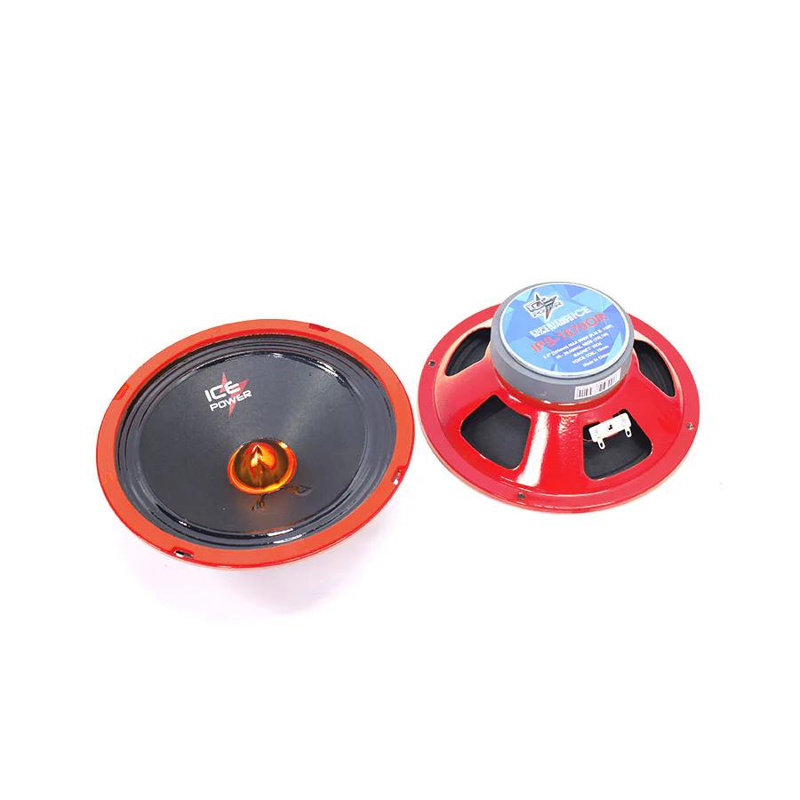 Ice Power IPS-1670R 6.5" 800w 3way Bullet Speakers (Red Trim) - Car Audio
