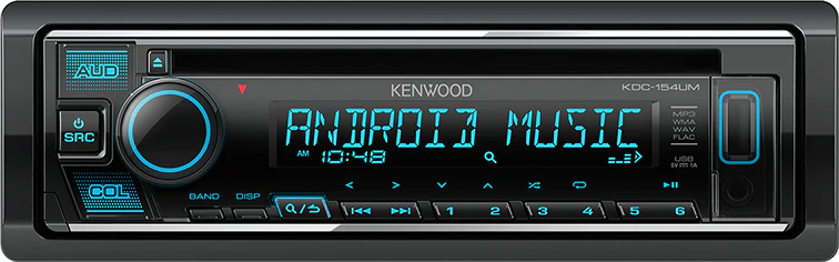 Kenwood KDC-154UM USB-CD Single Din Radio - Car Audio