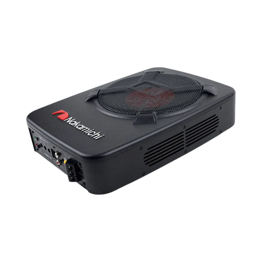 Nakamichi NKM-NBF8.1A 8" 1500w Tri-Port Underseat Active Subwoofer - Car Audio