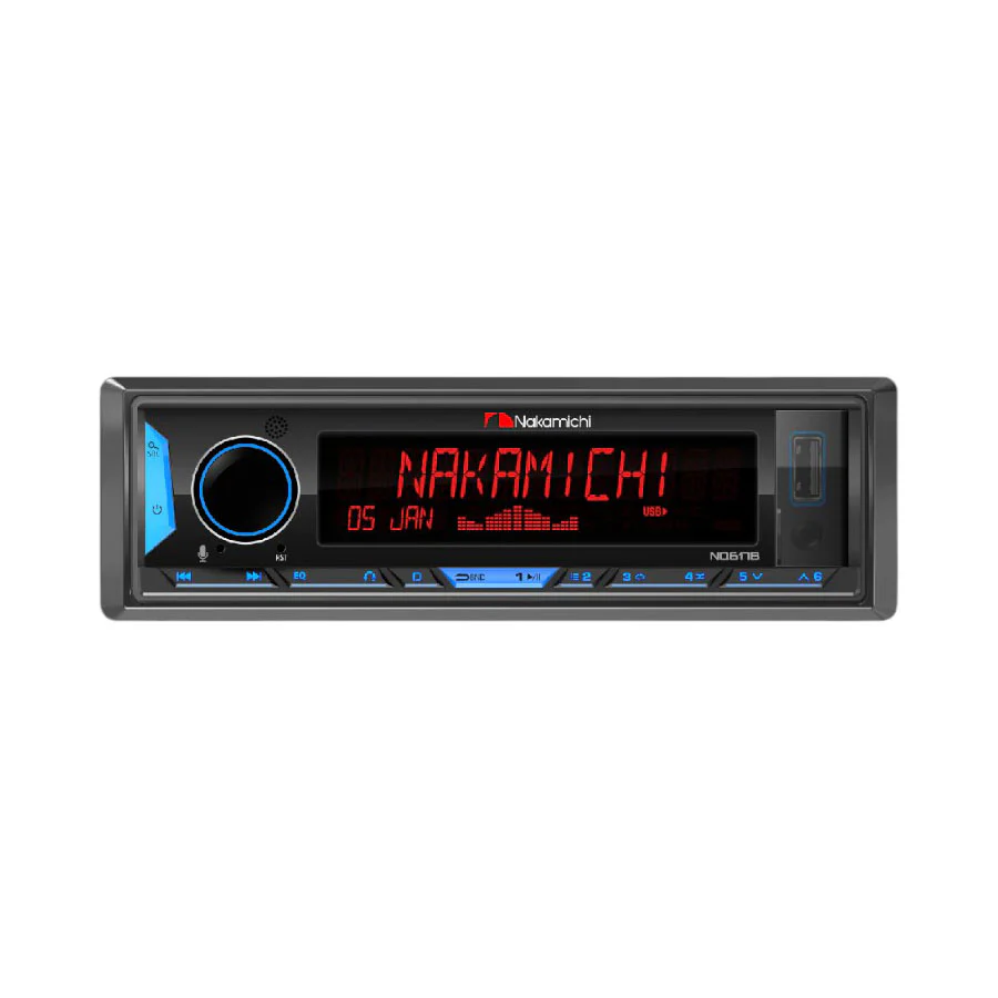 Nakamichi NKM-NQ617B Media Player with Bluetooth/USB/Aux/Rds - Car Audio