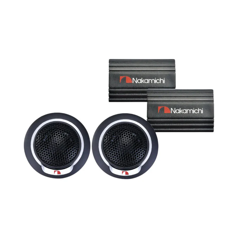 Nakamichi NKM-SP-T13 100w Silver Dome Tweeter with Crossover - Car Audio