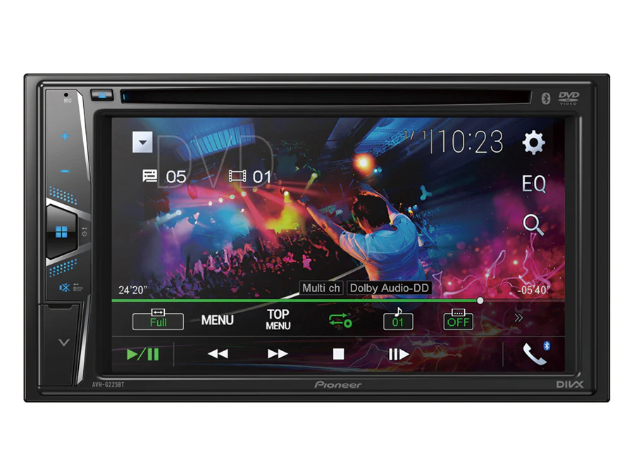 Pioneer AVH-G225BT D/Din AV Dvd Receiver with Bluetooth/Android - Car Audio