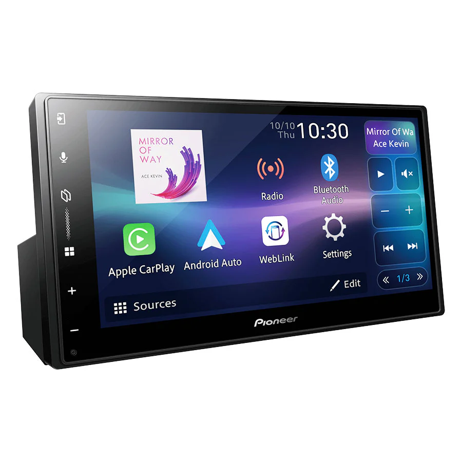 Pioneer DMH-A5650BT 6.8" AV Receiver with Apple CarPlay, Android Auto and Mirror Weblink - Car Audio