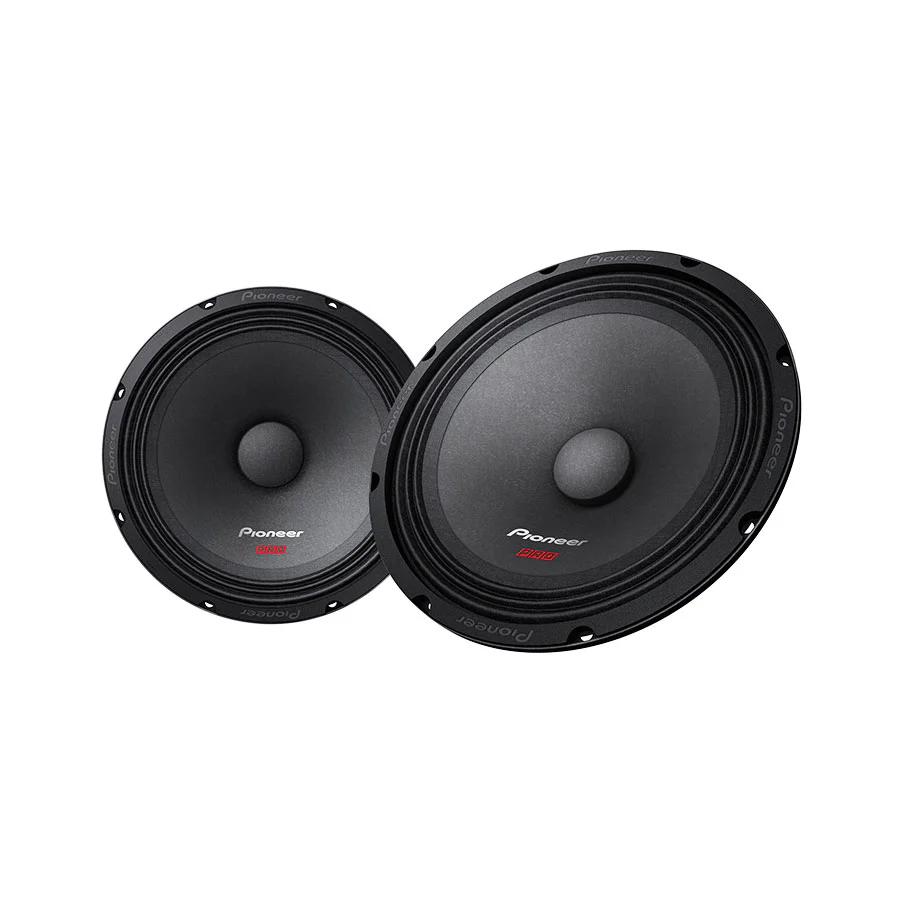 Pioneer TS-M2010PRO Pro Series 8" 400w 180rms Midrange Speakers - Car Audio