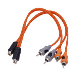 Powerbass PB-RC12FM RCA Splitters 1 Female into 2 Male - Car Audio