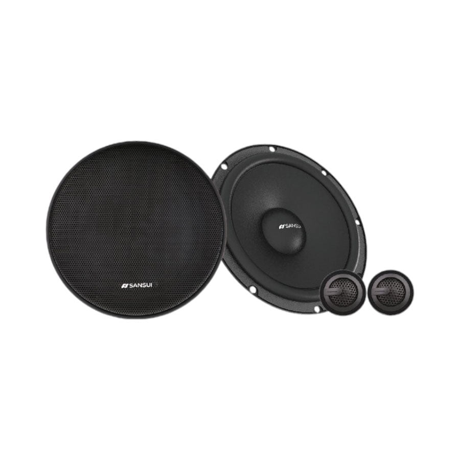 Sansui MERA-C6521 6.5" 610w 90rms 2way Coaxial Speakers - Car Audio