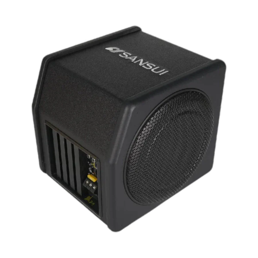 Sansui Sansui HIMA203 8" 1000w Active Subwoofer & Enclosure - Car Audio