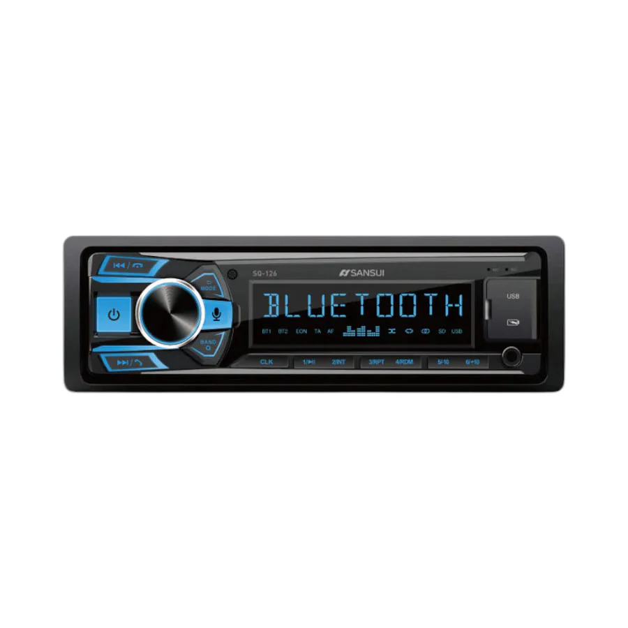 Sansui Sansui SQ-126 Media Player with Bluetooth, USB/Vari Colour/Aux Input - Car Audio