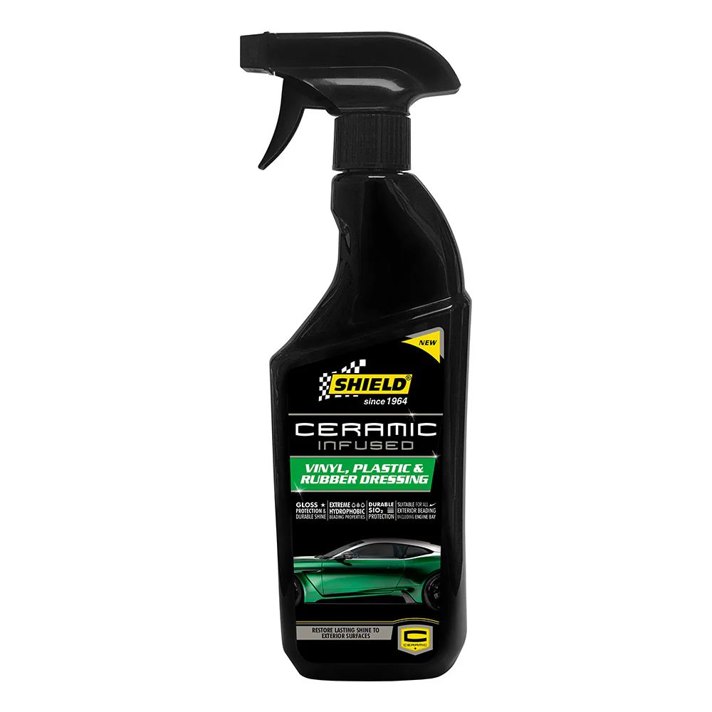 Shield Ceramic Infused Vinyl,Plastic & Rubber Dressing 500Ml