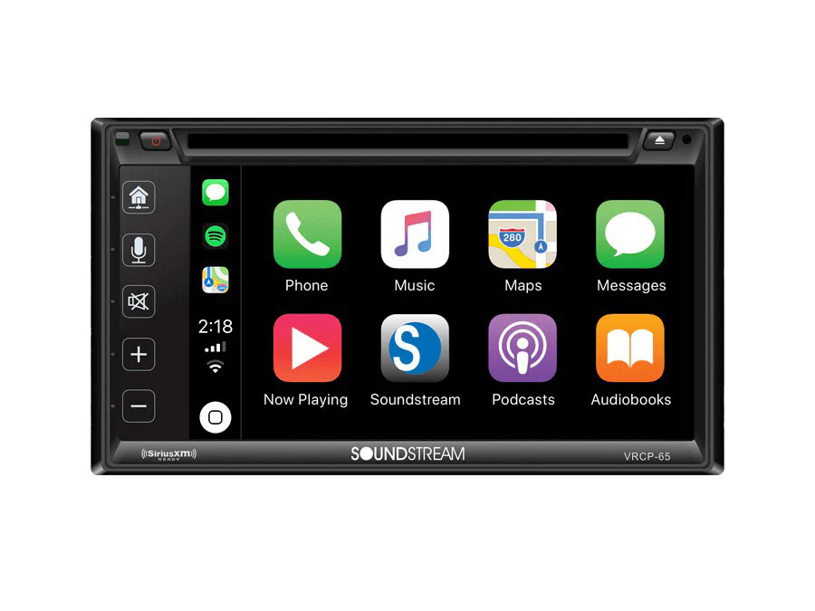 Soundstream VRCP-65 Double Din DVD System with Apple Car Play (Open box Deal) - Car Audio