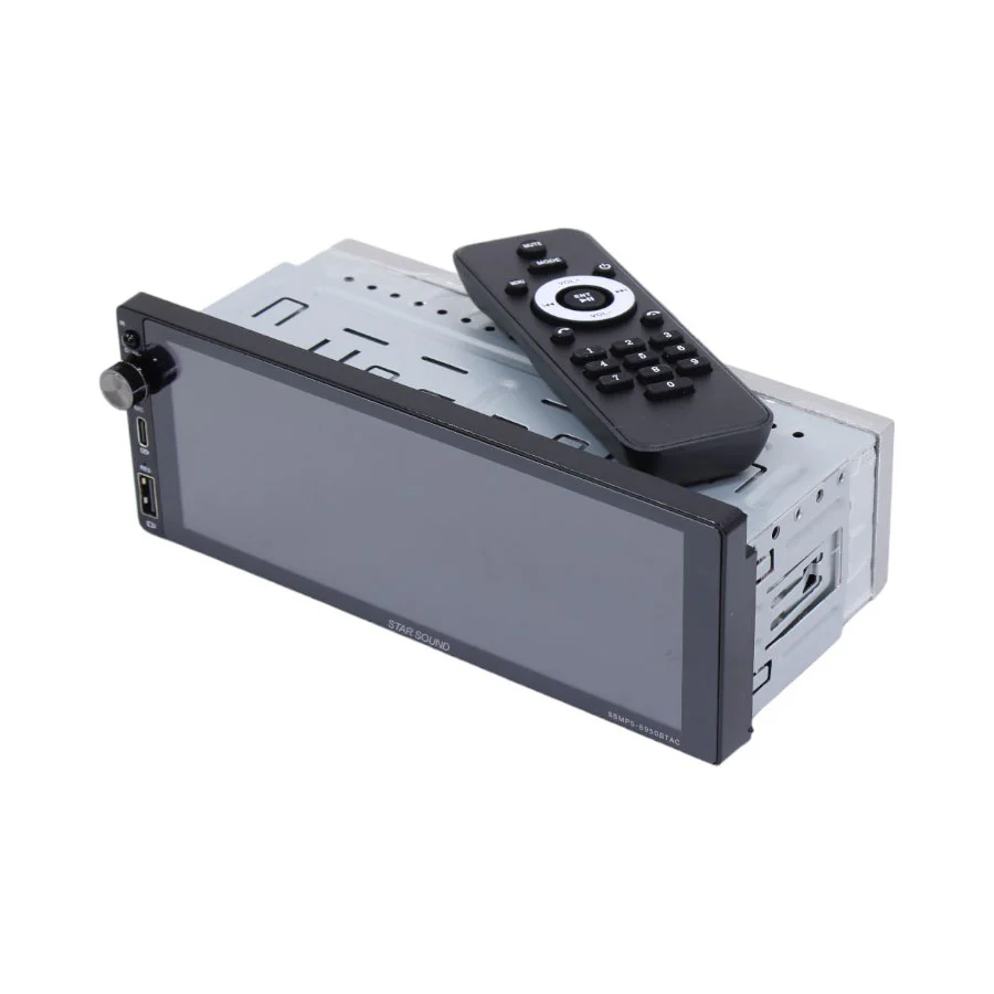 Starsound SSMP5-6950BTAC 6.9" Single Din Media Player with Android Auto - Car Audio