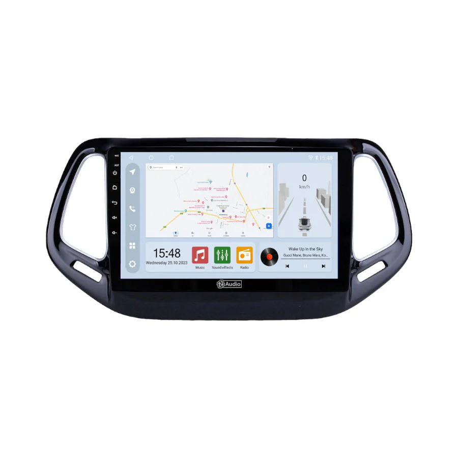 TT Audio 10" replacement radio for JEEP Compass 2015-2021 (CLASS D) - Car Audio