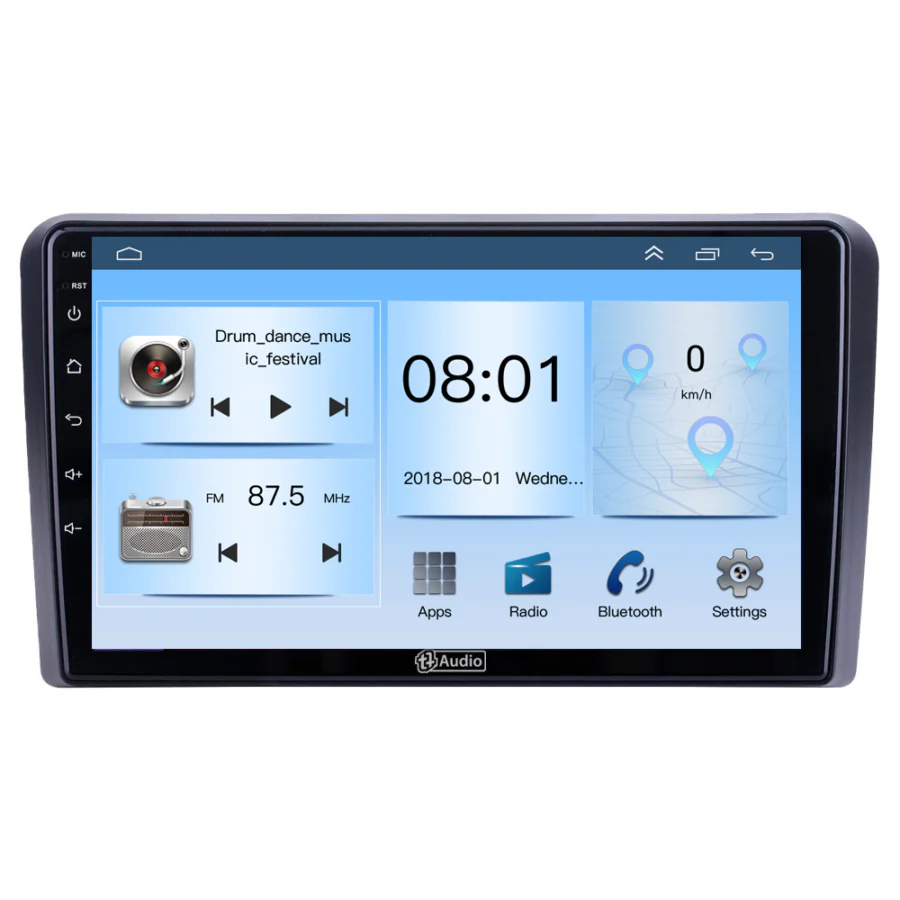 TT Audio 9" replacement radio for AUDI A3 2008-2013 ECO UNIT (Android 12) - Car Audio