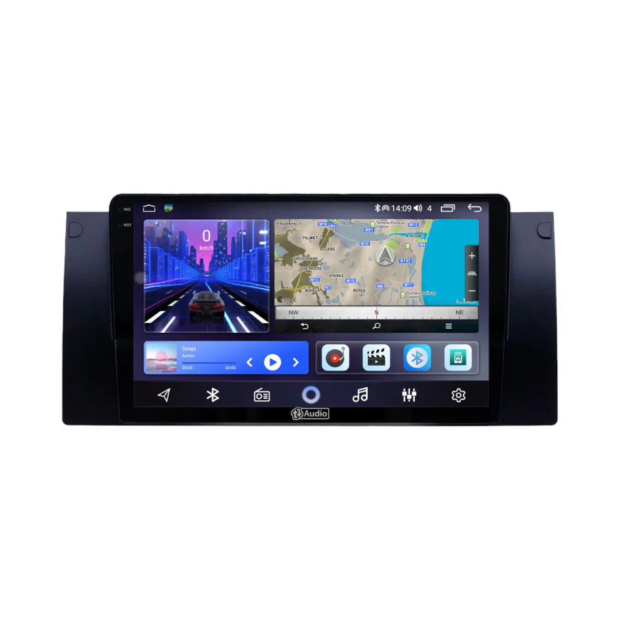 TT Audio 9" replacement radio for BMW 5 series E39/X5/E53 1995-2003 (2K SCREEN) - Car Audio