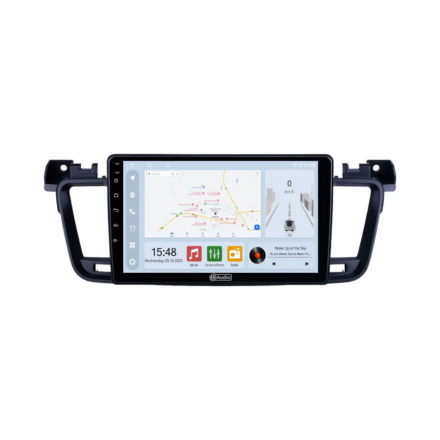 TT Audio 9" replacement radio for PEUGEOT 508 2011-2018 (CLASS D) - Car Audio