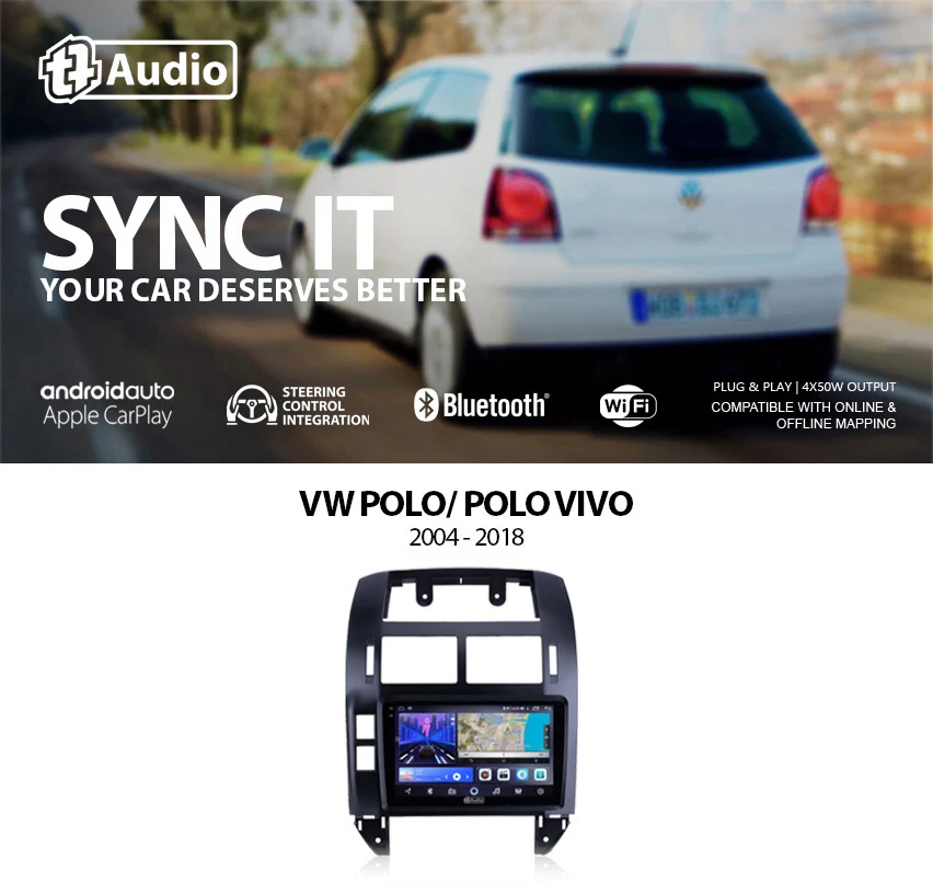 TT Audio 9" replacement radio for VW Polo 2004 - 2018 (2K SCREEN) - Car Audio