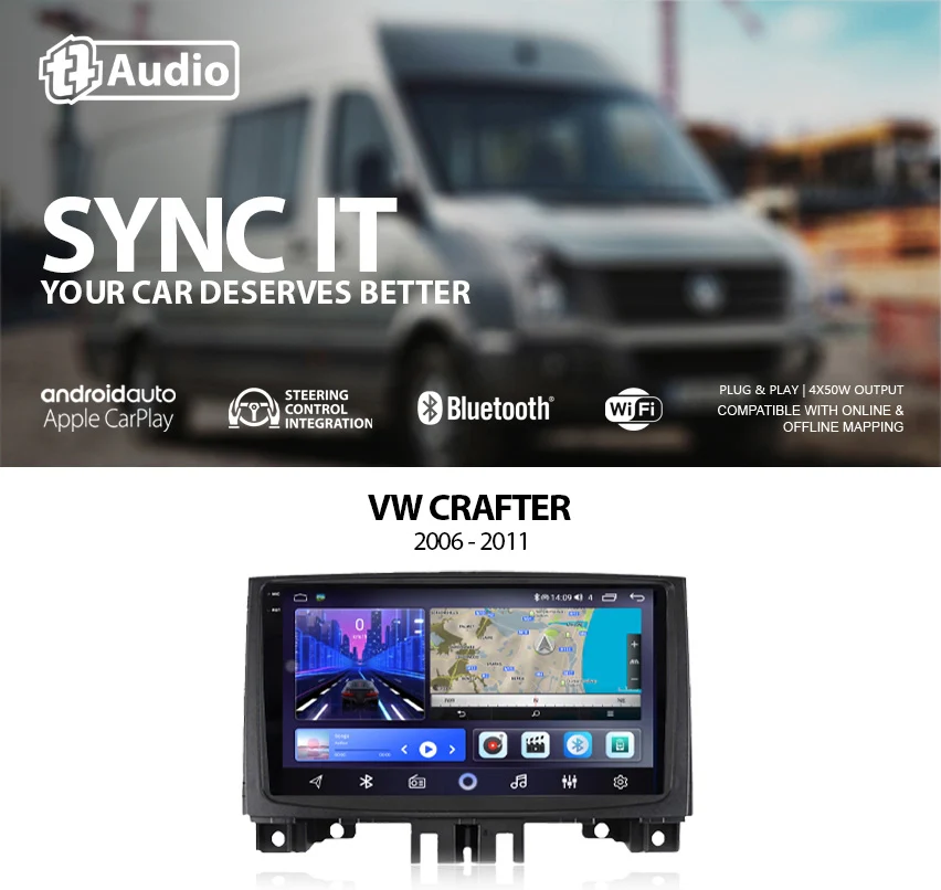 TT Audio Replacement Radio For VW POLO 2006-2011 (2K SCREEN) - Car Audio