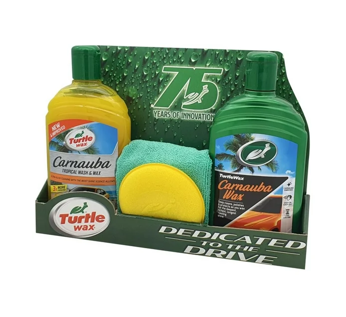 Turtle Wax Carnauba Shampoo & Wax 4pcs value pack